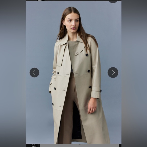 MACKAGE GAEL-V Maxi Leather Trench Coat - Picture 5 of 15